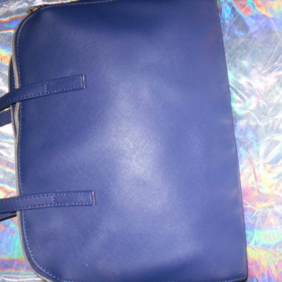 GORGEOUS BLUE KENNETH COLE REACTION SATCHEL - Picture 5 of 8